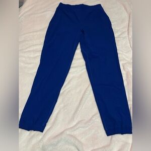 ⭐️Lululemon blue studio pants size 10 zippers at bottom pretty royal blue